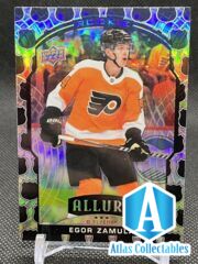 2020-21 UD ALLURE #97 EGOR ZAMULA NHL SHIELD 2005 RC ROOKIE FLYERS